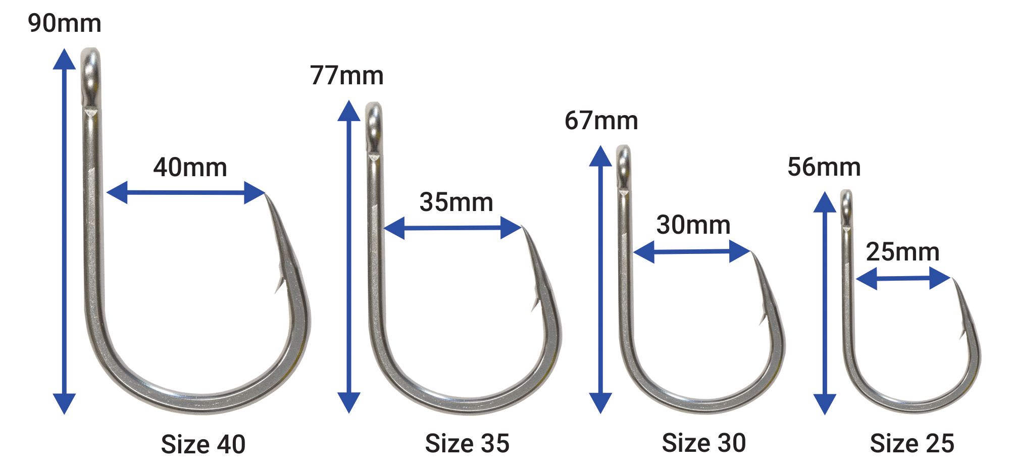 Pakula Dojo Hooks Heavy Stainless – island Offshore Big Game Fishing Gear