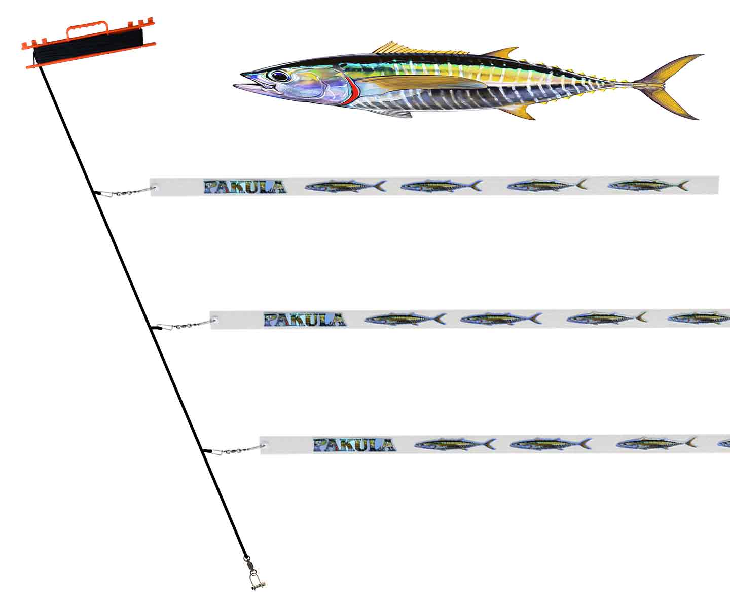 tow rope with Yellowfin strips