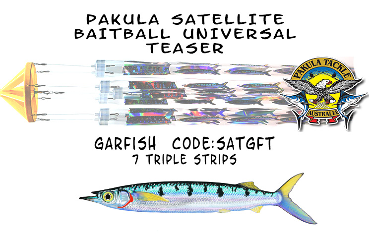 Satellite Garfish Triple Satellite Universal Teaser - Garfish (Ballyhoo) 7 Triple Strips - Image 1