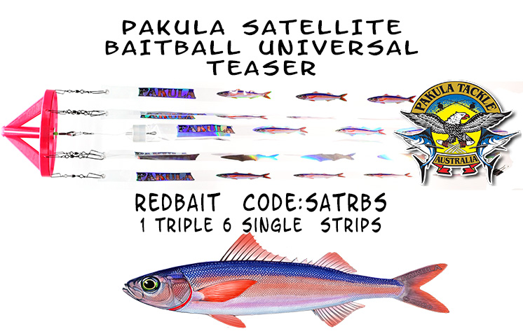 Satellite Redbait Singles Satellite Universal Teaser - Redbait 1 Triple 6 Single Strips - Image 1