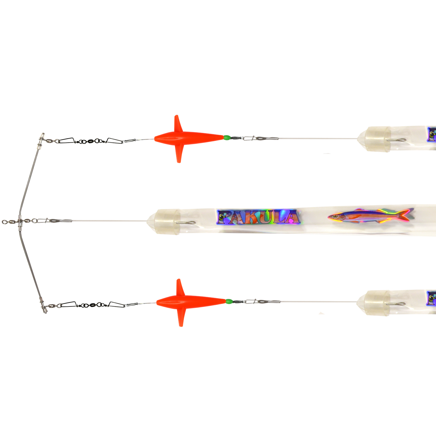 Redbait Spreader Bar 12"  3 Triple Strips