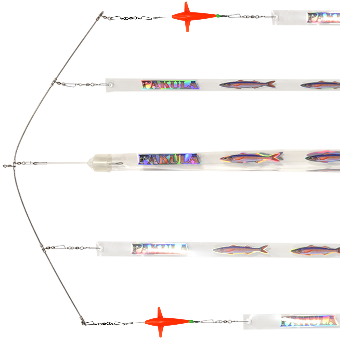 Redbait Spreader Bar 36" 1 Triple 4 Single Strips