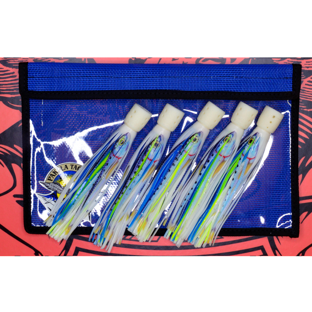 PAK 15HCPI  - 5 x Size 15 - 6.5" Hailey's Comets Pilchard Print 6kg to 24kg