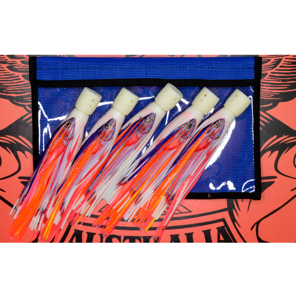 PAK 40HCRB Redbait - 5 x Size 25 - 8.5" Hailey's Comets - 8kg to 24kg