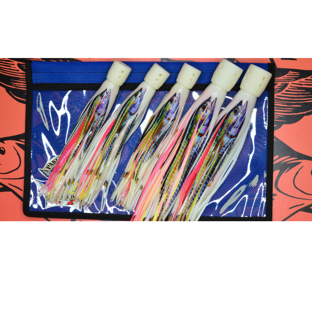 PAK 60HCYF Yellowfin - 3 x Size 25 - 8.5"  2 x Size 35 - 13" - Hailey's Comets - 15kg to 24kg