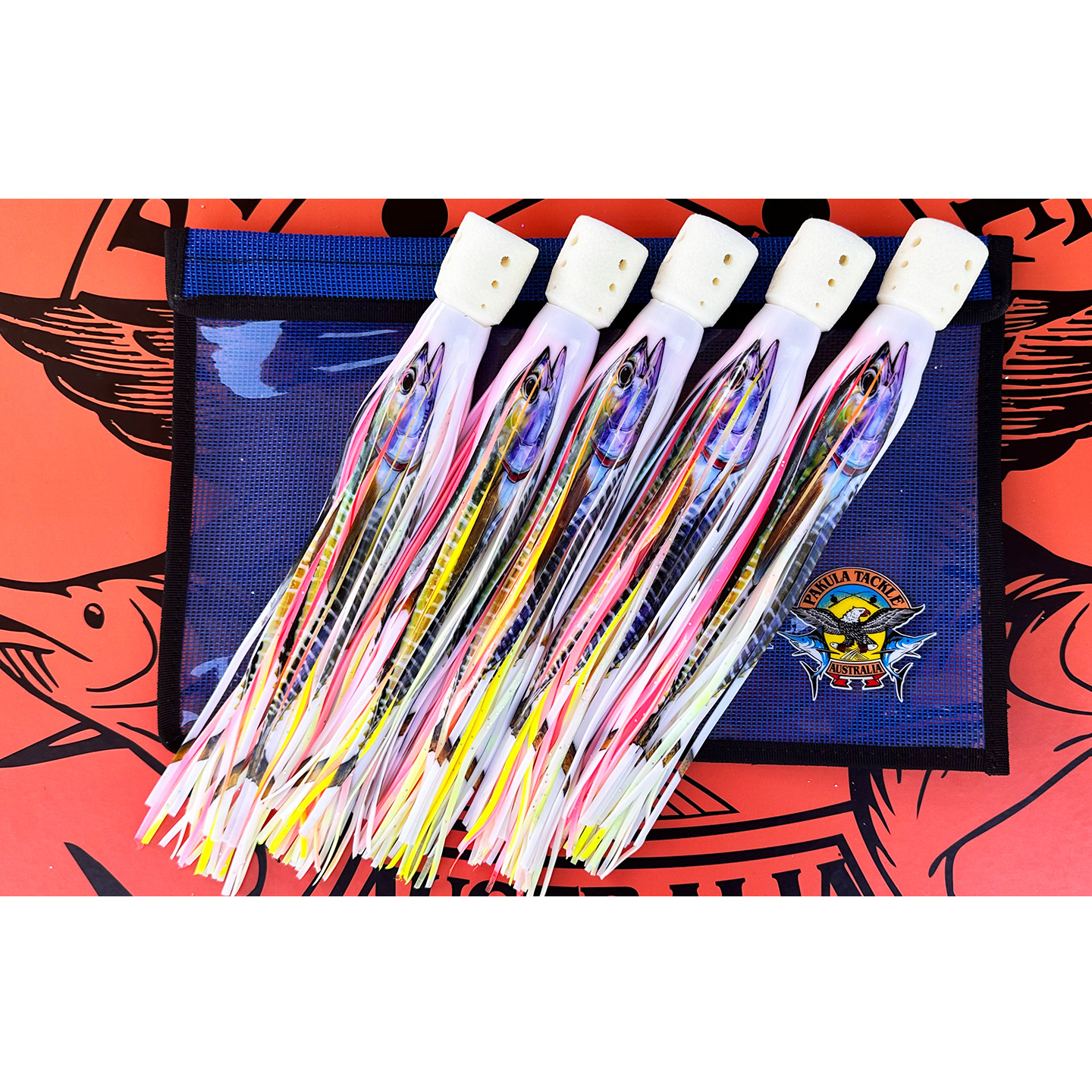 PAK 65HCYF Yellowfin - 5 x Size 35 - 13" - Hailey's Comets - 15kg to 37kg