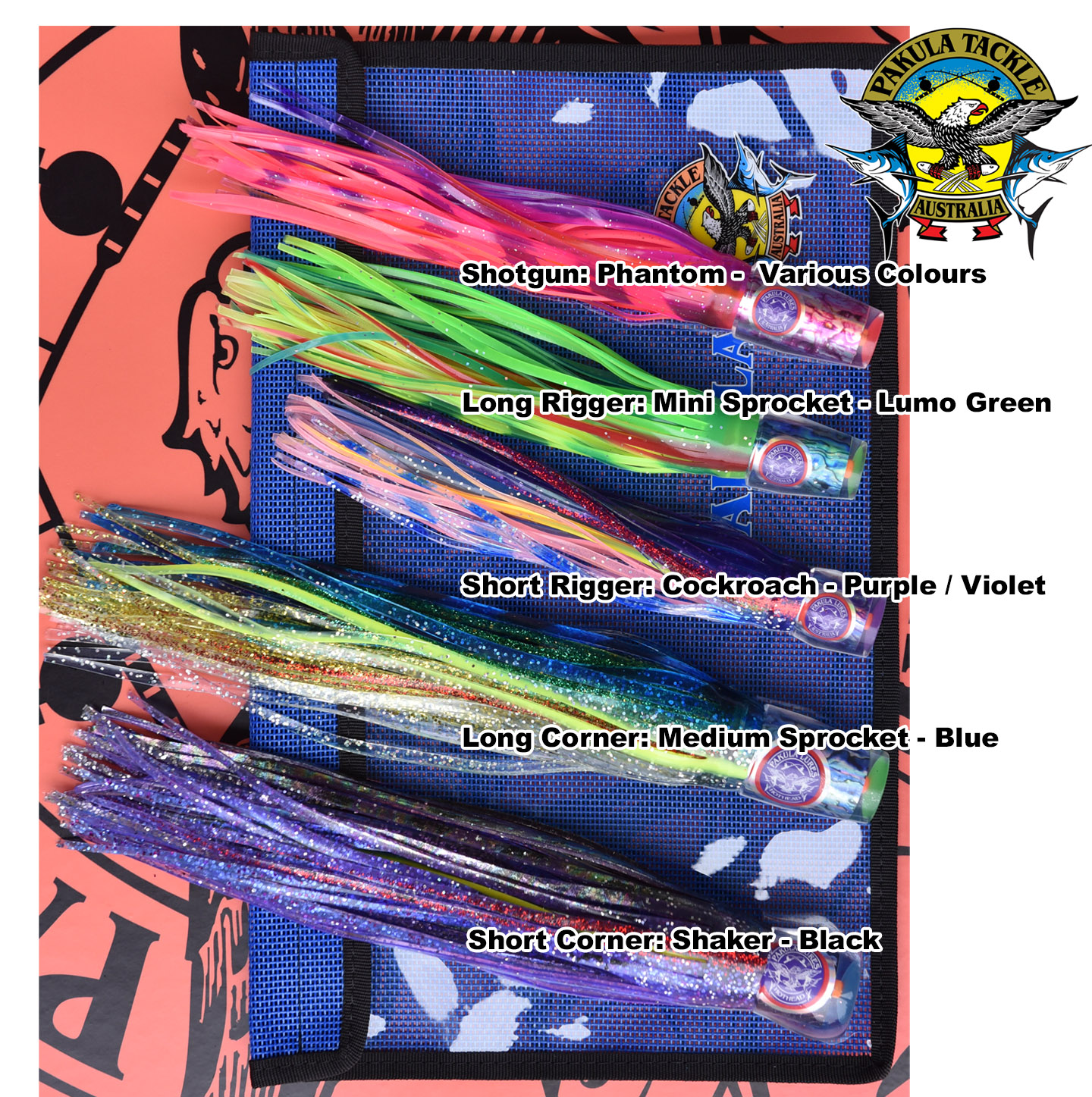 PAK 60 - Paua Heads - Explorer Pack for Yellowfin, Southern Bluefin and Striped Marlin