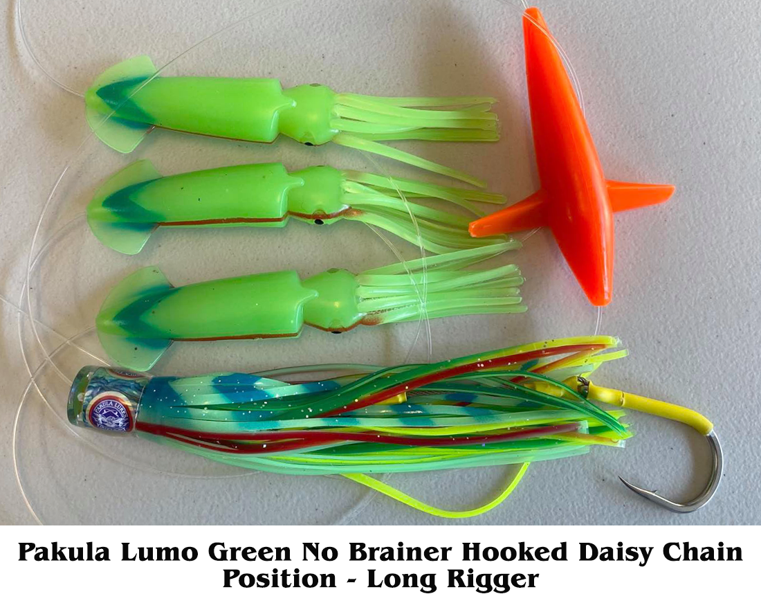No Brainer Lumo Green Daisy Chain with Hooked Lure