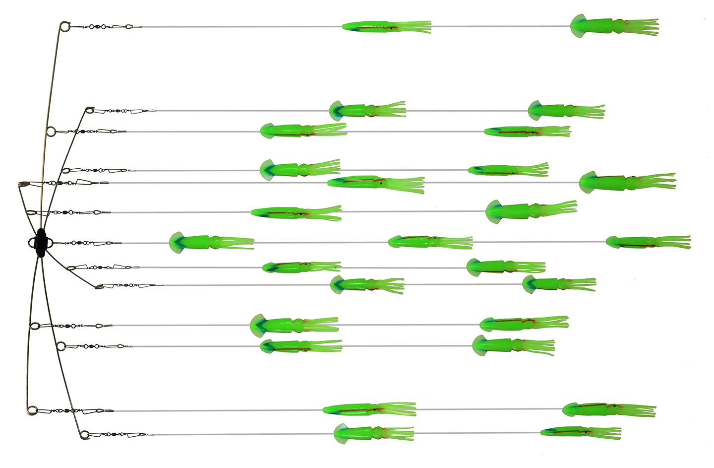 Lumo 36" Stainless Dredge 13 drop 27 squid