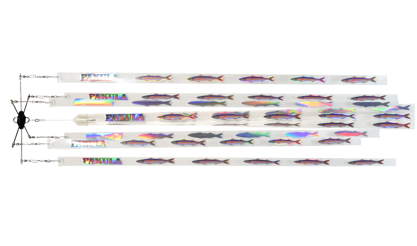 Redbait 12" Stainless 7 Drop Bar with 6 Single and 1 Triple Strips