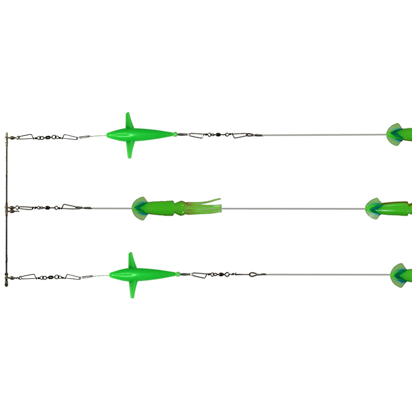 Lumo Spreader Bar 12" 3 Drop 7 Squid