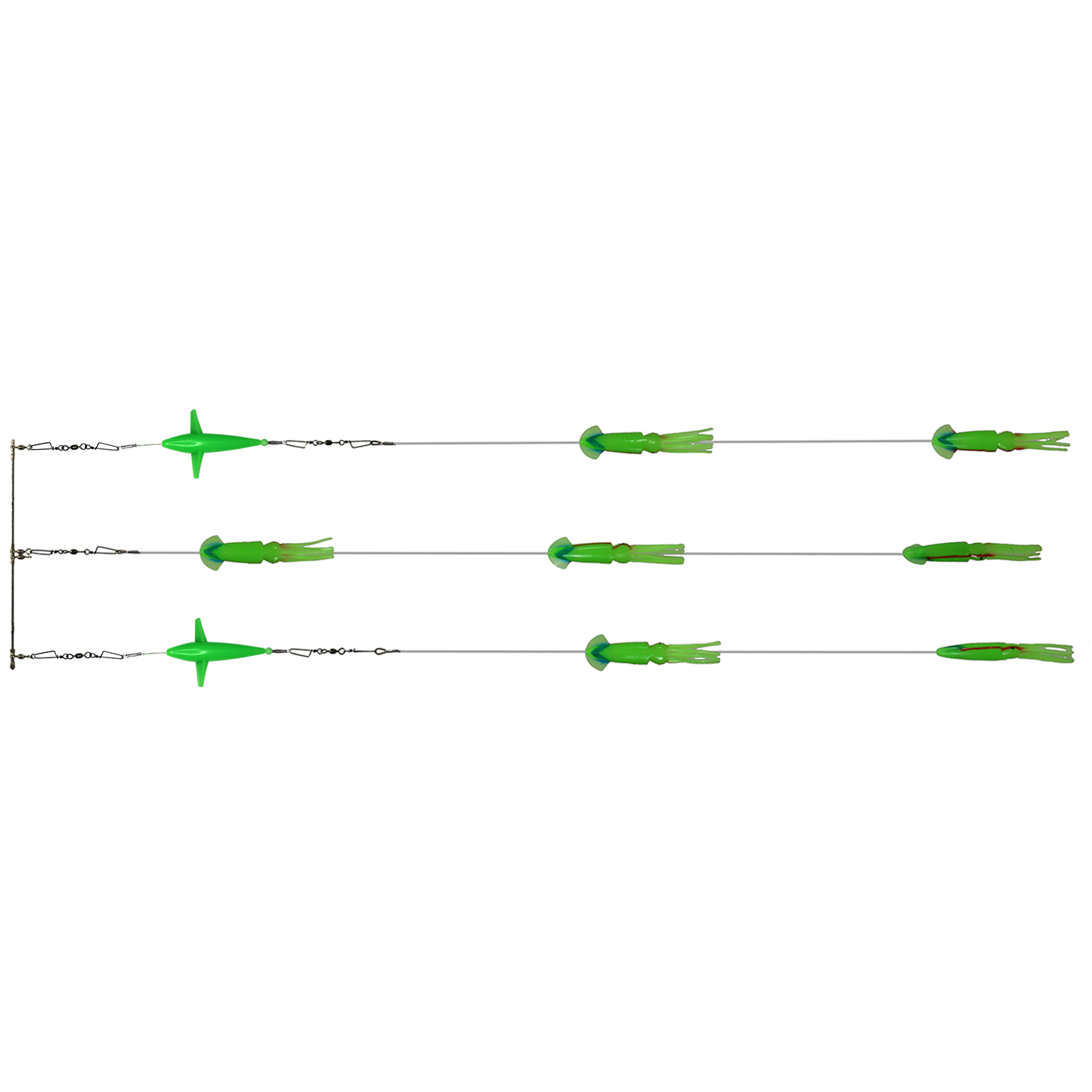 Lumo Spreader Bar 12" 3 Drop 7 Squid