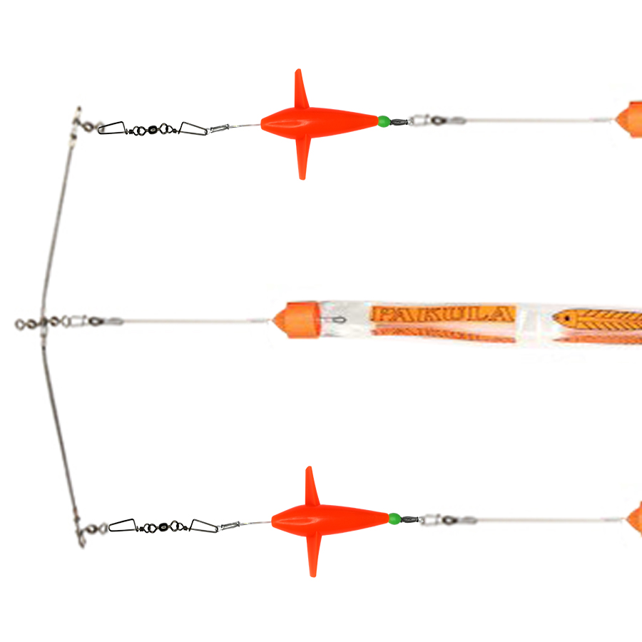 Brad J Flash Spreader Bar 12"  3 Triple Strips