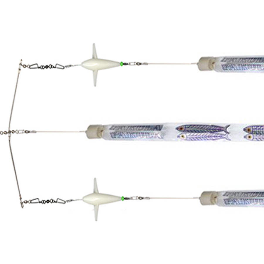 Silver Flash Spreader Bar 12"  3 Triple Strips