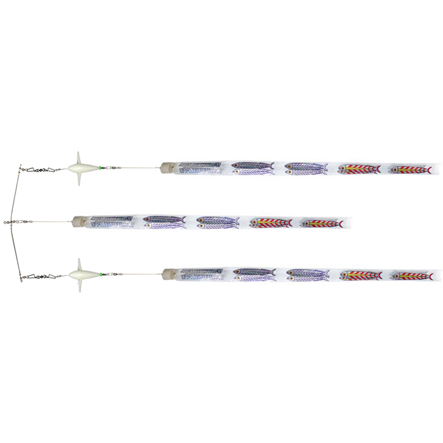 Silver Flash Spreader Bar 12"  3 Triple Strips