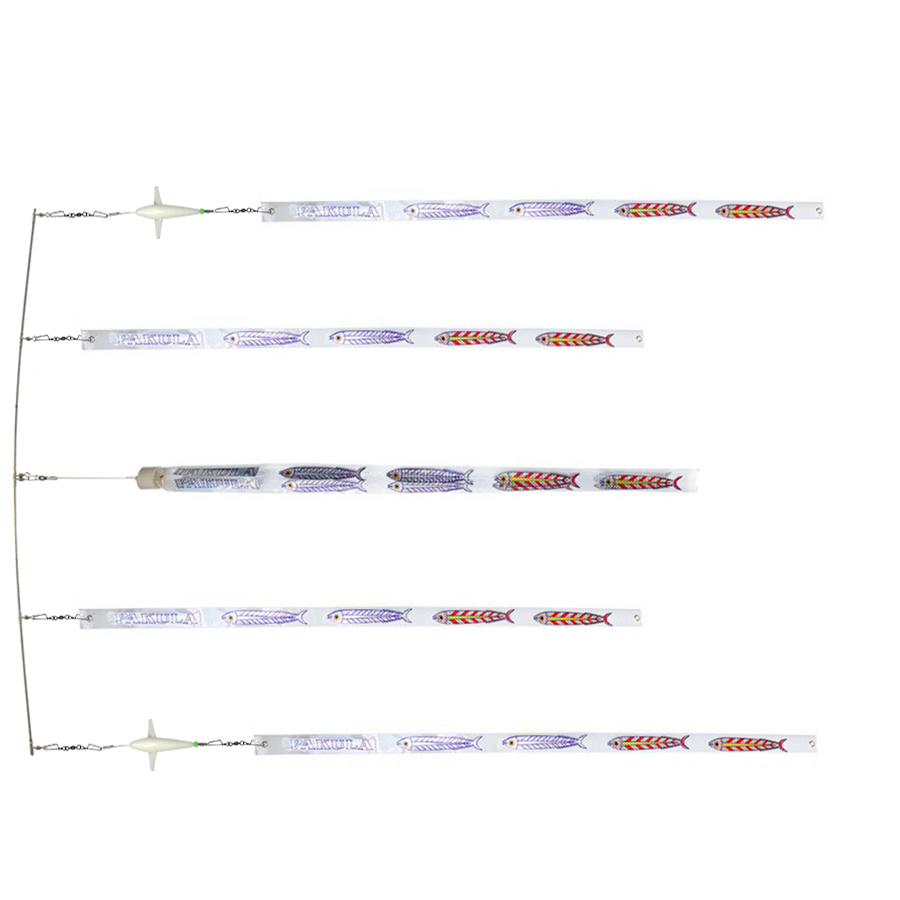 Silver Flash Spreader Bar 36" 1 Triple 4 Single Strips