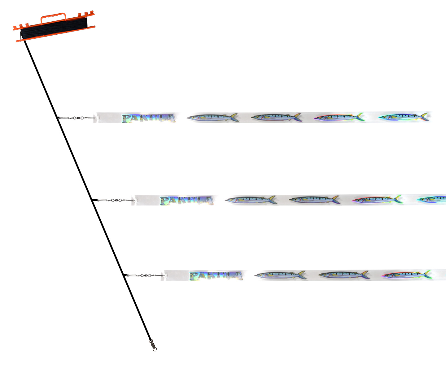 Tow Rope with 3 Garfish Strips